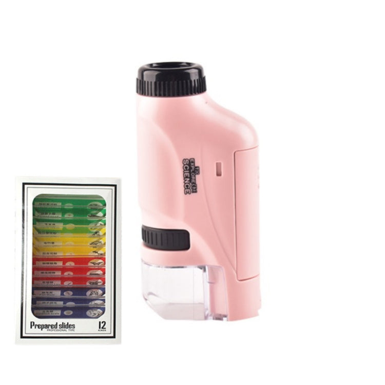 Microscopio portatile per bambini con LED e zoom 60-120x