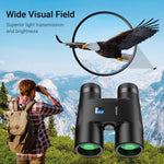 APEXEL 10x42 Binocolo a fuoco fisso Telescopio con messa a fuoco automatica, APL-RB10X42A