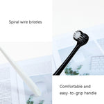 3 scatole RAOYI Capelli a spirale Coppia Spazzolino da denti Spazzolino per capelli morbido per adulti a testa tonda piccola