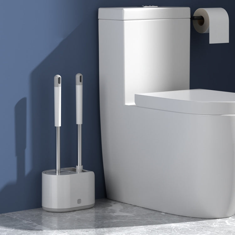 Set di scopini per WC con doppia testa in silicone MT2, Landing Type, Wall-mount  Type