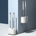 Set di scopini per WC con doppia testa in silicone MT2, Landing Type, Wall-mount  Type