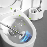 Set di scopini per WC con doppia testa in silicone MT2, Landing Type, Wall-mount  Type