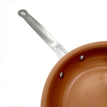 Pentola cucina induzione rivestita ceramica 8-12 pollici