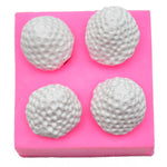 Stampo in silicone alla fragola per decorare torte al cioccolato fondente da 2 pezzi, Cake Decorating