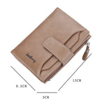 Baellerry D3218 Men Short Multi-Card Slot Portafoglio con cerniera Porta carte di grande capacità