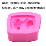 Stampo in silicone per cioccolato fondente da 2 pezzi, Silicone Mold