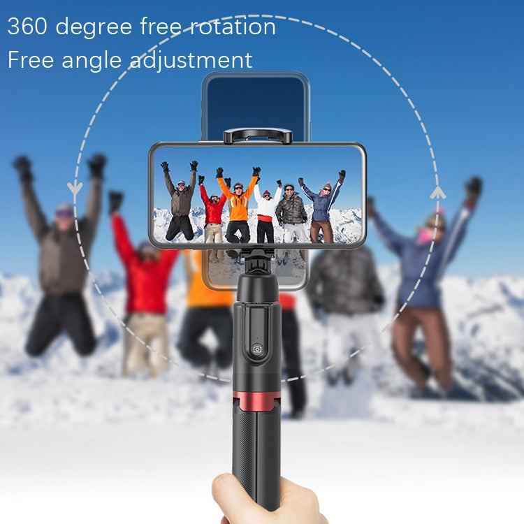 Treppiede da tavolo multifunzione live da 1,3 m Asta per selfie Bluetooth integrata portatile, Black Red, Black, White Silver