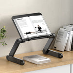L03 Supporto per laptop con supporto per libro da lettura a sollevamento regolabile, stile:, Double Section Black, Double Section White, Single Section Black, Single Section White