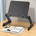 L03 Supporto per laptop con supporto per libro da lettura a sollevamento regolabile, stile:, Double Section Black, Double Section White, Single Section Black, Single Section White