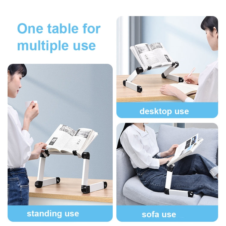 L03 Supporto per laptop con supporto per libro da lettura a sollevamento regolabile, stile:, Double Section Black, Double Section White, Single Section Black, Single Section White