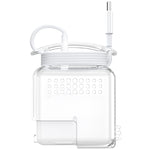 Custodia in silicone trasparente per cavi iPhone e MacBook