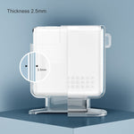 Custodia in silicone trasparente per cavi iPhone e MacBook