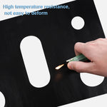 Fornello a gas Pad antiolio a 5 fori Copertura protettiva in teflon Pad anti-sporco, 0.2mm, 0.3mm, 0.4mm