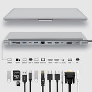 Docking station intelligente per laptop di tipo C 12 in 1