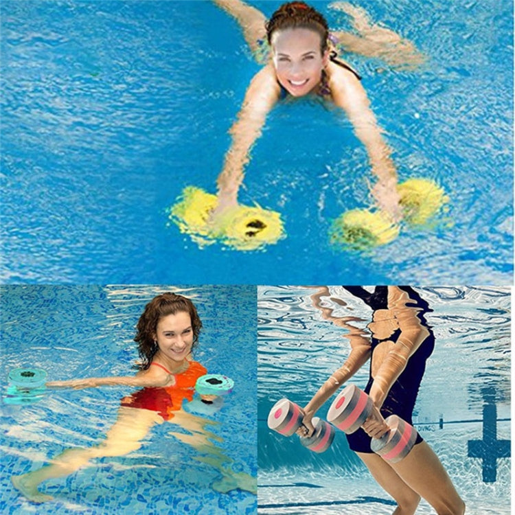 1 paio di manubri galleggianti in schiuma EVA per piscina, esercizio regolabile con manubri