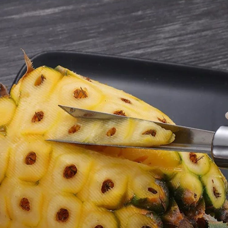 Pelapatate per canna da zucchero, coltello da frutta, coltello da ananas in acciaio inossidabile 4 in 1, Pineapple Knife