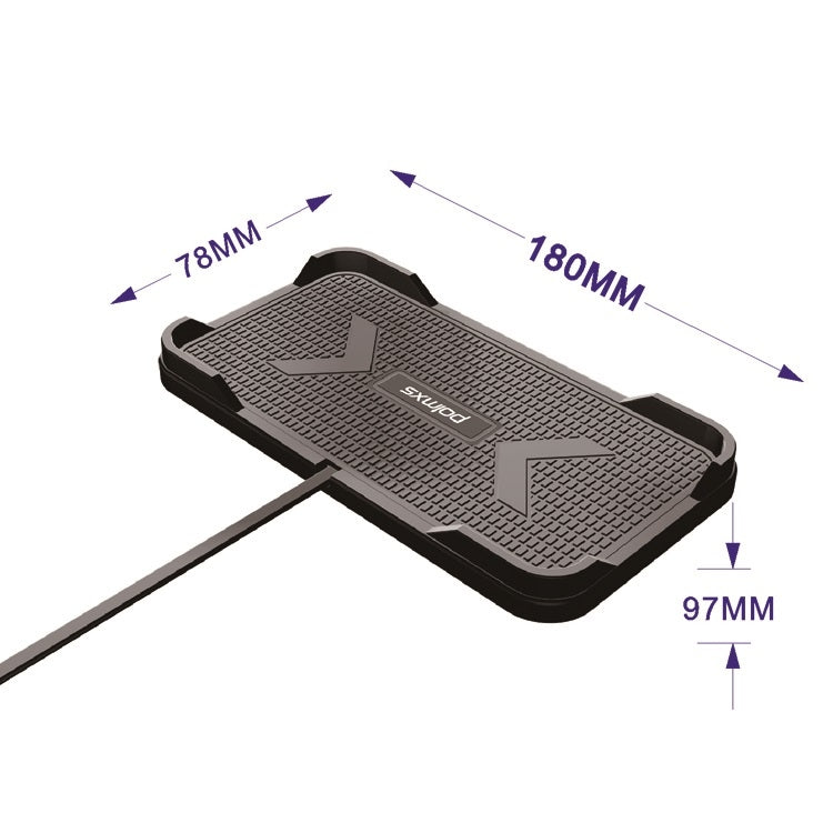 Caricabatterie wireless antiscivolo per auto POLMXS C12, C12