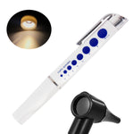 Otoscopio penna con luce e lente ingrandimento