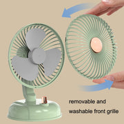 F10 Ventilatore USB a testa mobile retrò portatile silenzioso, F10 Milk White, F10 Bean Green