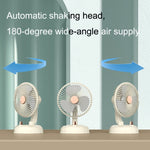 Ventilatore USB portatile silenzioso F10 con batteria 2000mAh