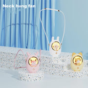 Ventilatore da appendere al collo Star Pet Ventilatore luminoso silenzioso portatile USB, White, Pink, Yellow