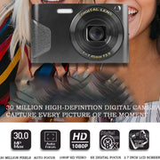 Fotocamera digitale C8 4K da 2,7 pollici con schermo LCD HD Fotocamera retrò, versione:, 30W Standard Version  White, 30W  Standard Version Black, 48W Upgraded Version White, 48W Upgraded Version Black