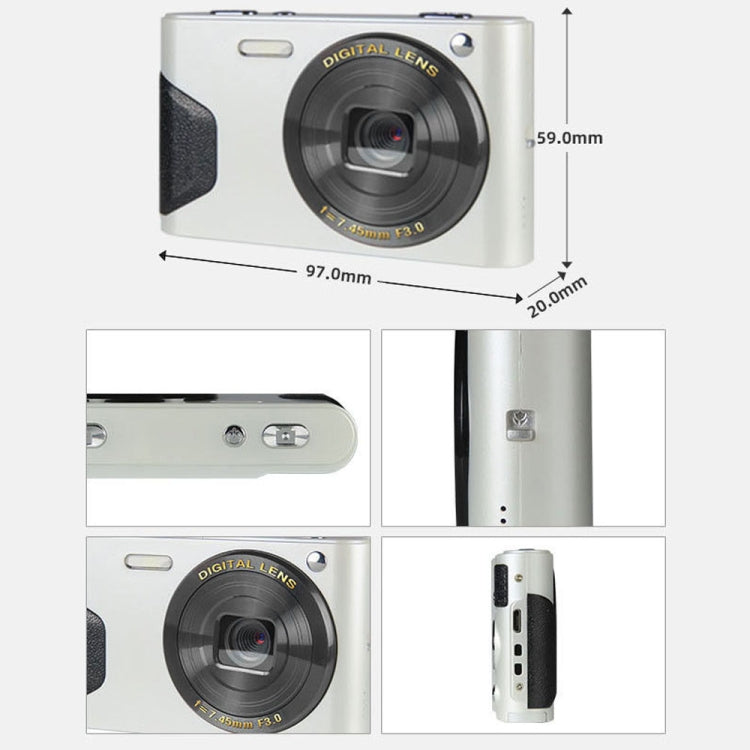 Fotocamera digitale C8 4K con schermo LCD 2,7 pollici