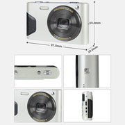 Fotocamera digitale C8 4K da 2,7 pollici con schermo LCD HD Fotocamera retrò, versione:, 30W Standard Version  White, 30W  Standard Version Black, 48W Upgraded Version White, 48W Upgraded Version Black