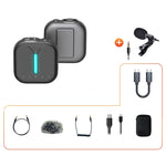 Microfono lavalier wireless con cancellazione rumore 2.4G