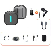 Microfono lavalier wireless con cancellazione rumore 2.4G