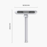 Ventola per polpo per passeggino portatile da tavolo con ricarica mini USB portatile, White, Pink
