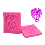 2 pezzi di pterodattilo torta al cioccolato decorazione argilla stampo in silicone fai da te, DIY Silicone Mold
