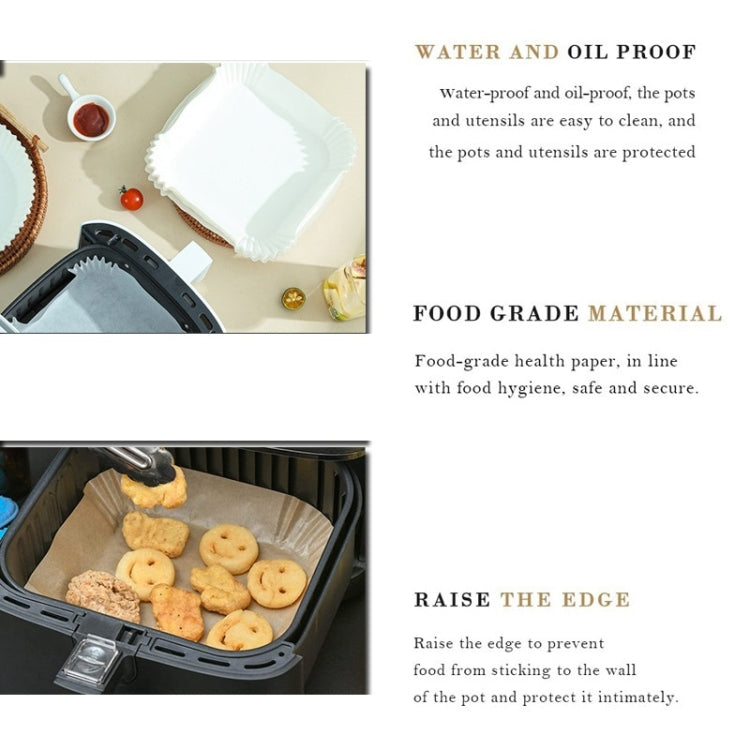 3 PCS Air Fryer Liner Baking Oil-absorbing Oil-proof Paper Vassoio