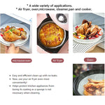 3 PCS Air Fryer Liner Baking Oil-absorbing Oil-proof Paper Vassoio