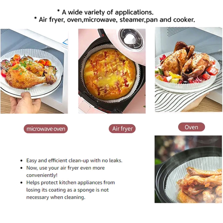 3 PCS Air Fryer Liner Baking Oil-absorbing Oil-proof Paper Vassoio