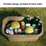 Cestino per il trasporto dell'acqua da campeggio Cestino da picnic Scatola pieghevole per esterni può essere utilizzata come tavolo