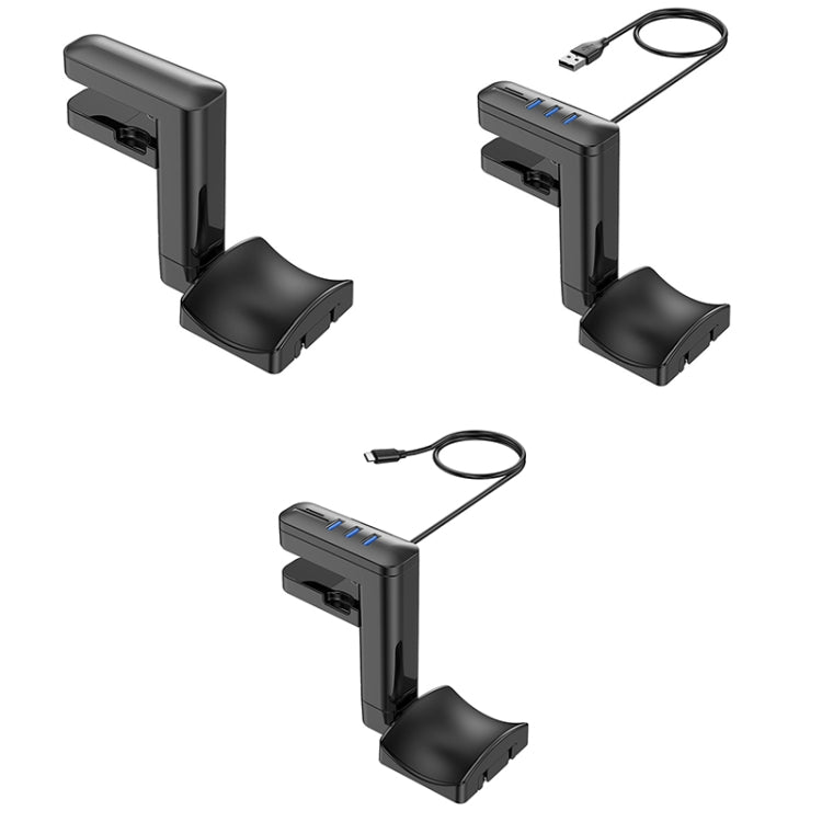 Gancio multifunzionale a clip per cuffie con HUB Type-C
