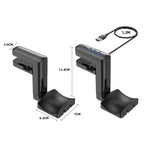 Gancio multifunzionale a clip per cuffie con HUB Type-C