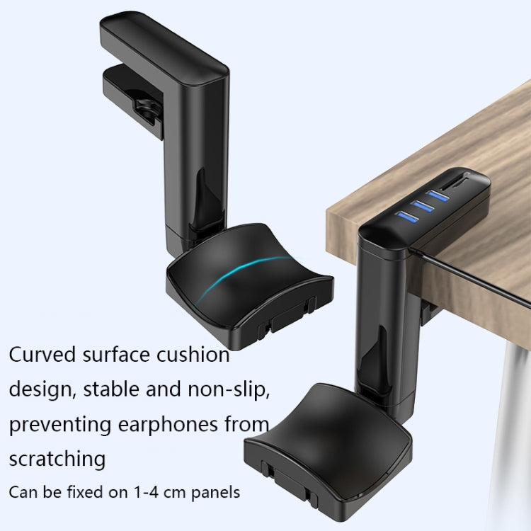 Gancio multifunzionale a clip per cuffie con HUB Type-C