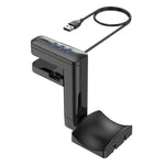 Gancio multifunzionale a clip per cuffie con HUB Type-C