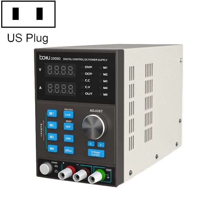 BAKU BA-3305D CNC DC 5A/30V High Power Power Supply, BA-3305D US Plug, BA-3305D EU Plug