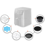 Set di accessori per la cottura della friggitrice ad aria in acciaio inossidabile, 6 PCS/Set 6 inch, 6 PCS/Set 7 inch, 6 PCS/Set 8 inch