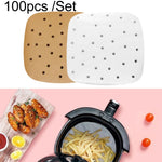 3 set di carta speciale per friggitrice ad aria Carta per carne alla griglia Carta assorbente per olio, consegna casuale a colori, stile:, Round With Hole (15cm), Round Without Hole (15cm), Round With Hole (16cm), Round Without Hole (16cm)             ...