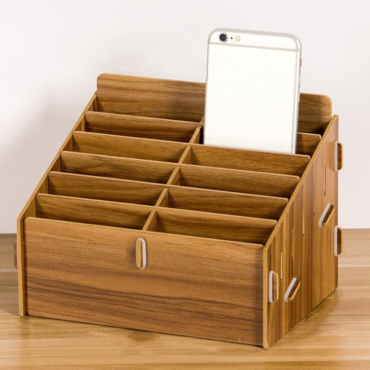 D-86 Scatola di immagazzinaggio del telefono cellulare dell'aula della conferenza dell'ufficio, stile:, 12 Grids (Walnut), 12 Grids (Oak), 12 Grids (Black Oak), 24 Grids (Walnut), 24 Grids (Black Oak), 36 Grids (Walnut), 36 Grids (Oak)                 ...