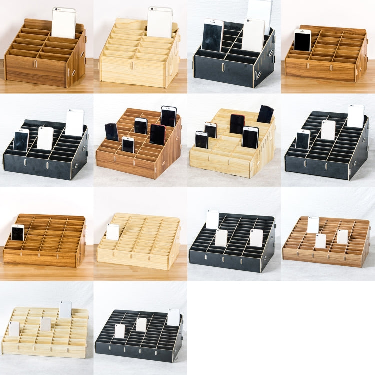 D-86 Scatola di immagazzinaggio del telefono cellulare dell'aula della conferenza dell'ufficio, stile:, 12 Grids (Walnut), 12 Grids (Oak), 12 Grids (Black Oak), 24 Grids (Walnut), 24 Grids (Black Oak), 36 Grids (Walnut), 36 Grids (Oak)                 ...