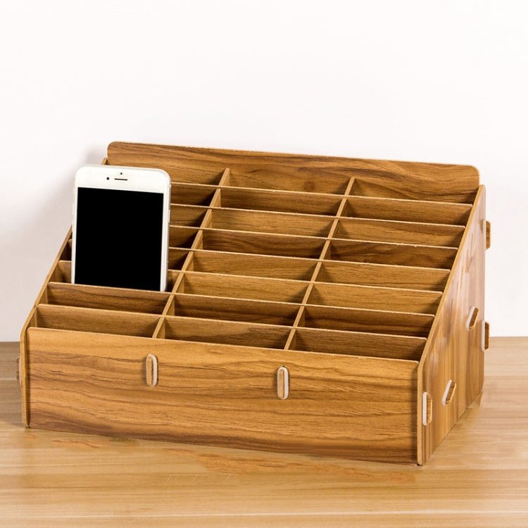 D-86 Scatola di immagazzinaggio del telefono cellulare dell'aula della conferenza dell'ufficio, stile:, 12 Grids (Walnut), 12 Grids (Oak), 12 Grids (Black Oak), 24 Grids (Walnut), 24 Grids (Black Oak), 36 Grids (Walnut), 36 Grids (Oak)                 ...