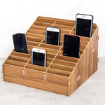 D-86 Scatola di immagazzinaggio del telefono cellulare dell'aula della conferenza dell'ufficio, stile:, 12 Grids (Walnut), 12 Grids (Oak), 12 Grids (Black Oak), 24 Grids (Walnut), 24 Grids (Black Oak), 36 Grids (Walnut), 36 Grids (Oak)                 ...