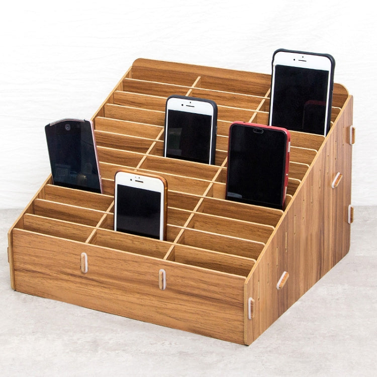 D-86 Scatola di immagazzinaggio del telefono cellulare dell'aula della conferenza dell'ufficio, stile:, 12 Grids (Walnut), 12 Grids (Oak), 12 Grids (Black Oak), 24 Grids (Walnut), 24 Grids (Black Oak), 36 Grids (Walnut), 36 Grids (Oak)                 ...