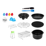 Set di accessori per la cottura della friggitrice ad aria da 13 pezzi / set da 8 pollici, 13 PCS/Set