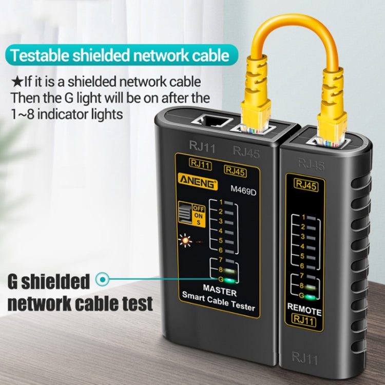 Rilevatore cavi rete RJ45 RJ11 con testa cristallo